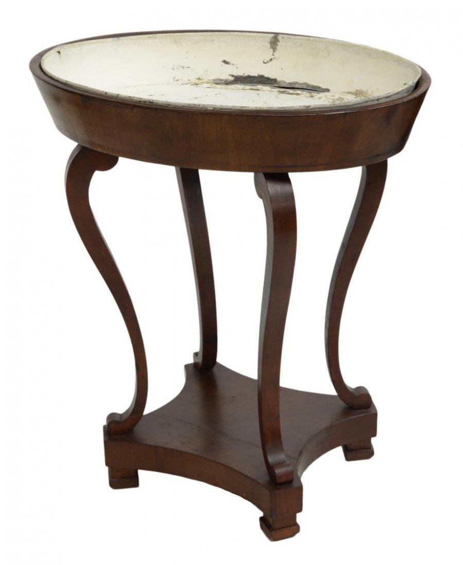 MAHOGANY PLANT STAND (1 of 2)