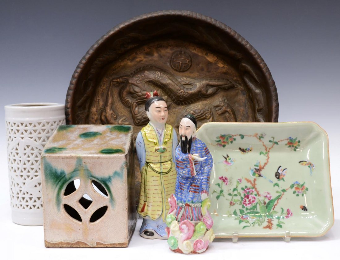 (6) Collection Of Antique & Other Asian Ceramics