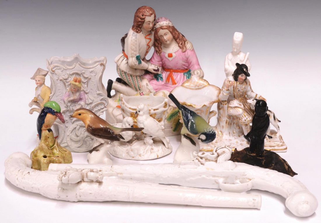 (11) ASSORTED PORCELAIN FIGURES, TABLEWARE (1 of 8)