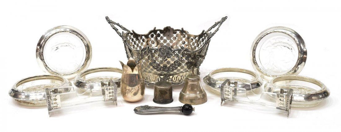 (13) COLLECTION STERLING & 800 SILVER TABLE ITEMS (1 of 8)