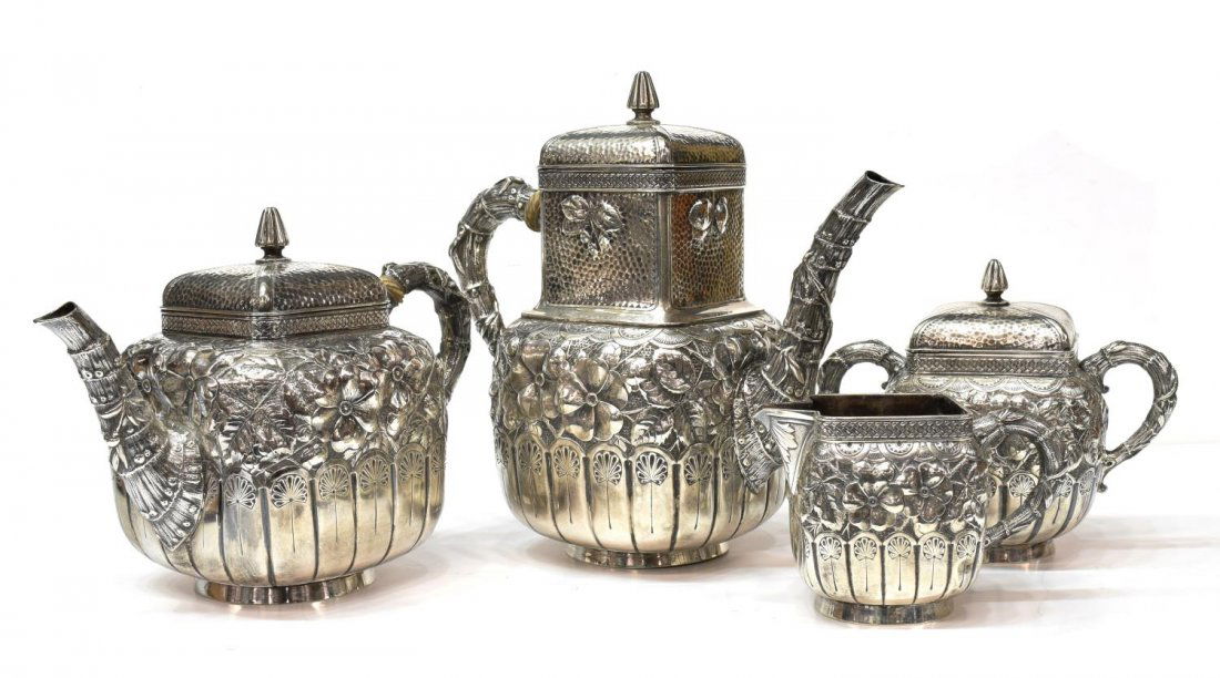 (4) FINE GORHAM STERLING 1883 COFFEE / TEA SERVICE (1 of 4)
