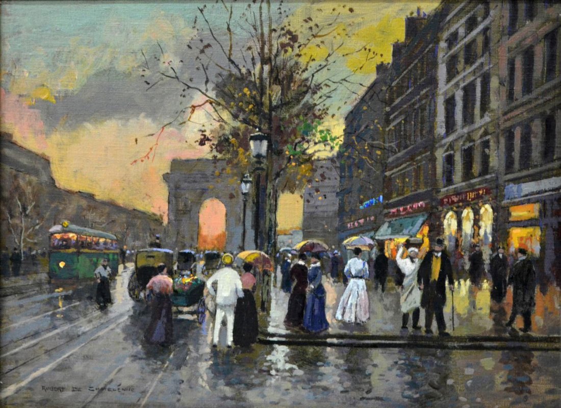 ROBERT DE CHATELENNE (TEXAS) PAINTING, PARIS (1 of 3)