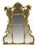 FRENCH LOUIS XV STYLE GILT WOOD WALL MIRROR, 57"H