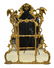 FRENCH LOUIS XV STYLE GILT WOOD WALL MIRROR, 57"H - 2