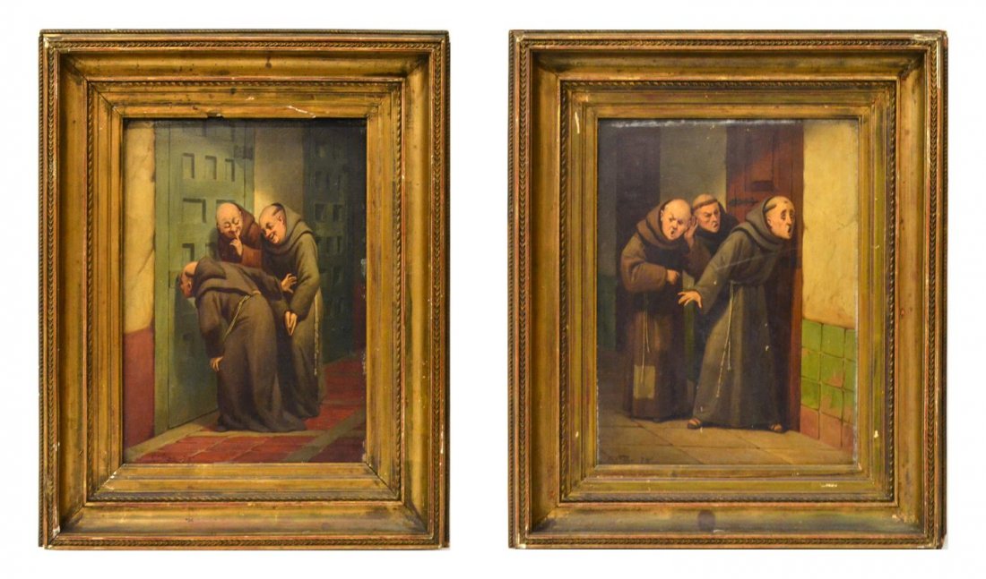 (2) FRANCISCO ORTEGO Y VERADA PAINTINGS (1 of 4)