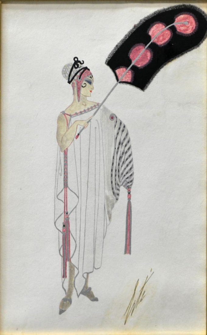 ERTE, ROMAIN DE TIRTOFF(1892-1990)GOUACHE ON PAPER (1 of 4)