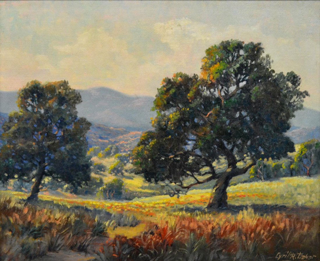 CYRIL BAKER(AMERICAN,1895-1986), LANDSCAPE PAINTIG (1 of 3)