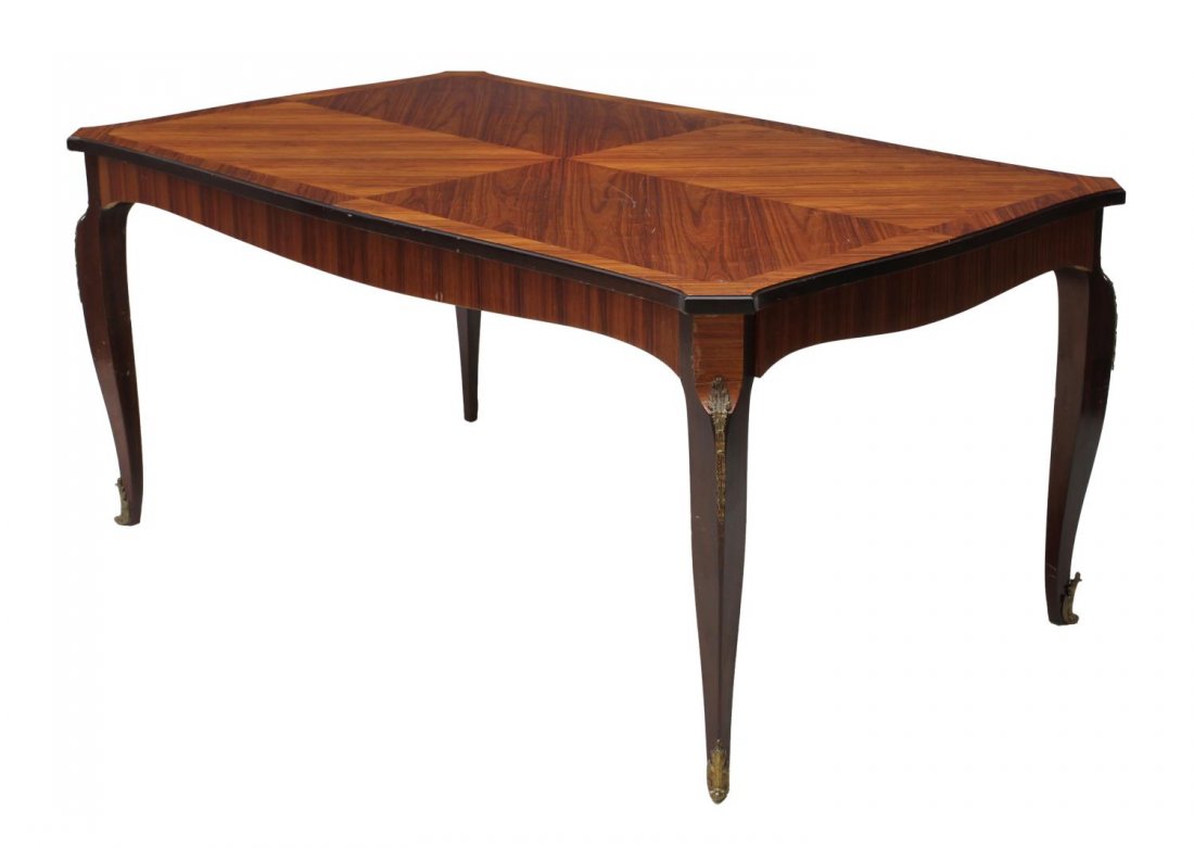 LOUIS XV STYLE MAHOGANY DINING TABLE (1 of 3)