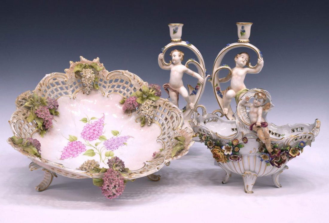 (4) SCHIERHOLZ PORCELAIN CENTERPIECE & TABLE ITEMS (1 of 8)