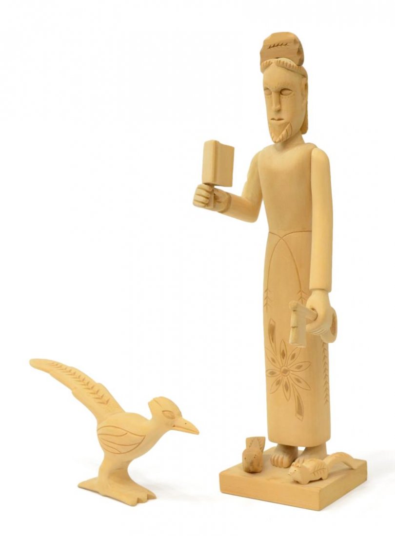 JOSE MONDRAGON (1931-1989), RELIGIOUS CARVING (1 of 5)