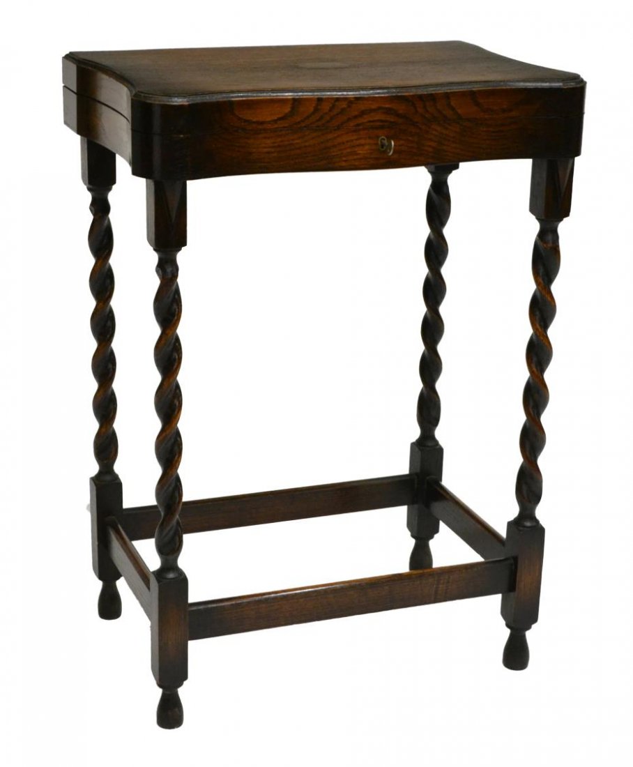 ENGLISH SILVER CHEST / BOX BARLEY TWIST BASE (1 of 3)