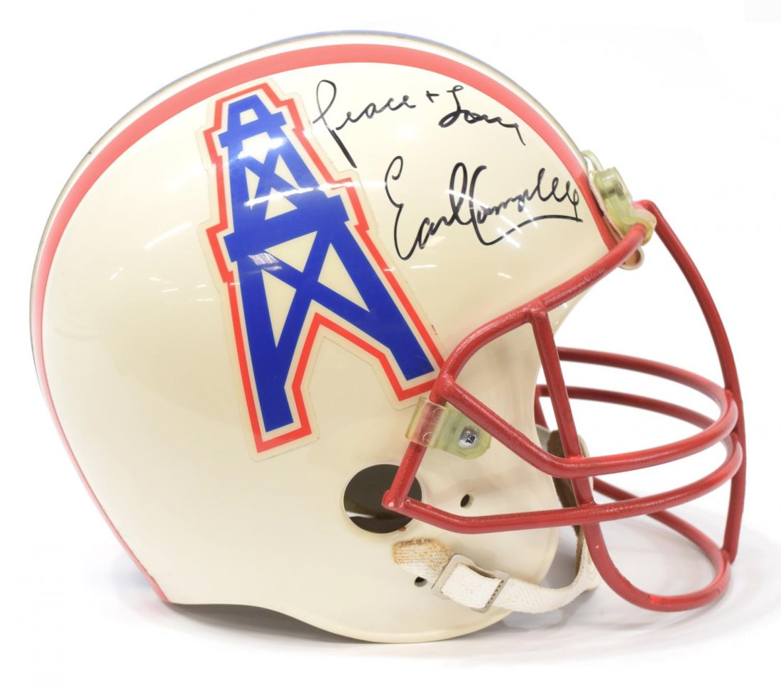 EARL CAMPBELL AUTOGRAPHED OILERS HELMET (1 of 5)