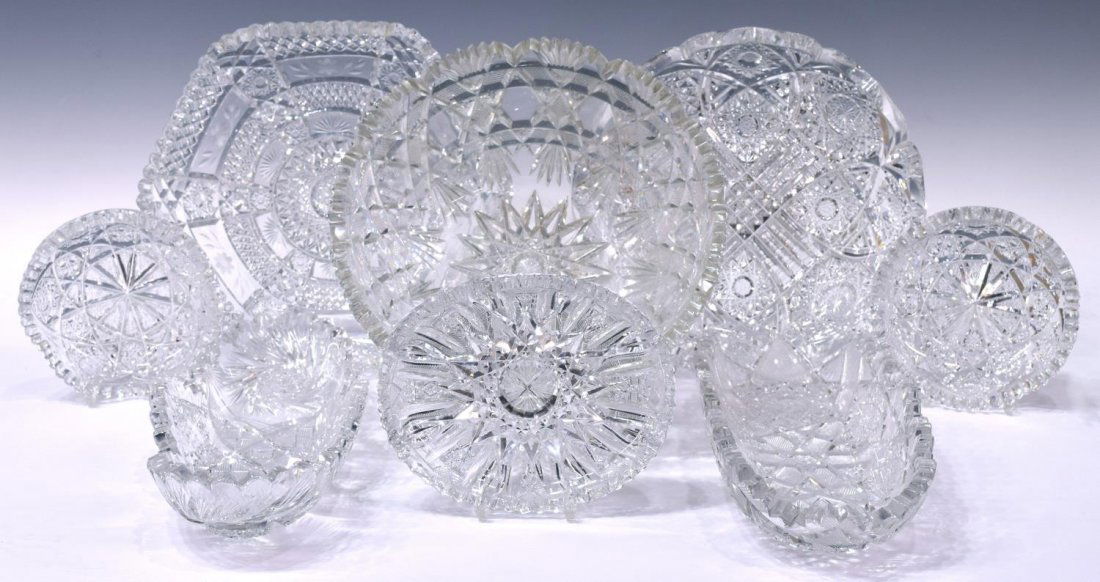 (8) FINE AMERICAN BRILLIANT PERIOD CUT GLASS (1 of 6)