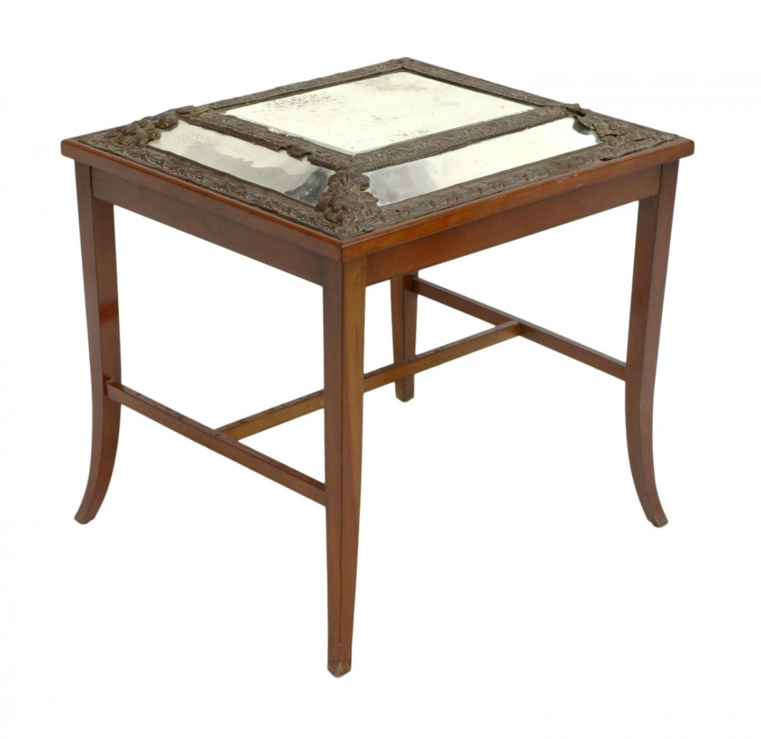 MIRROR TOP OCCASIONAL TABLE (1 of 2)