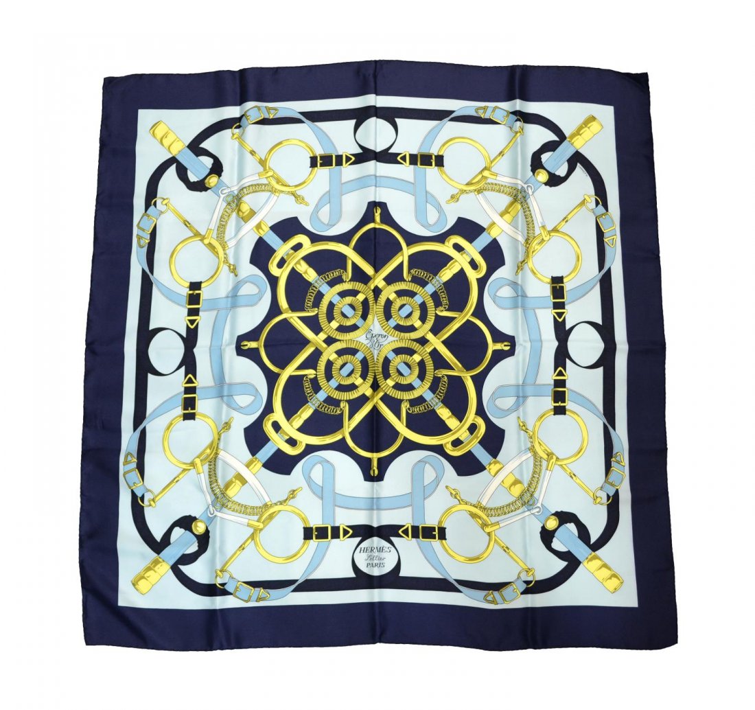 HERMES EPERON D'OR SILK SCARF (1 of 4)