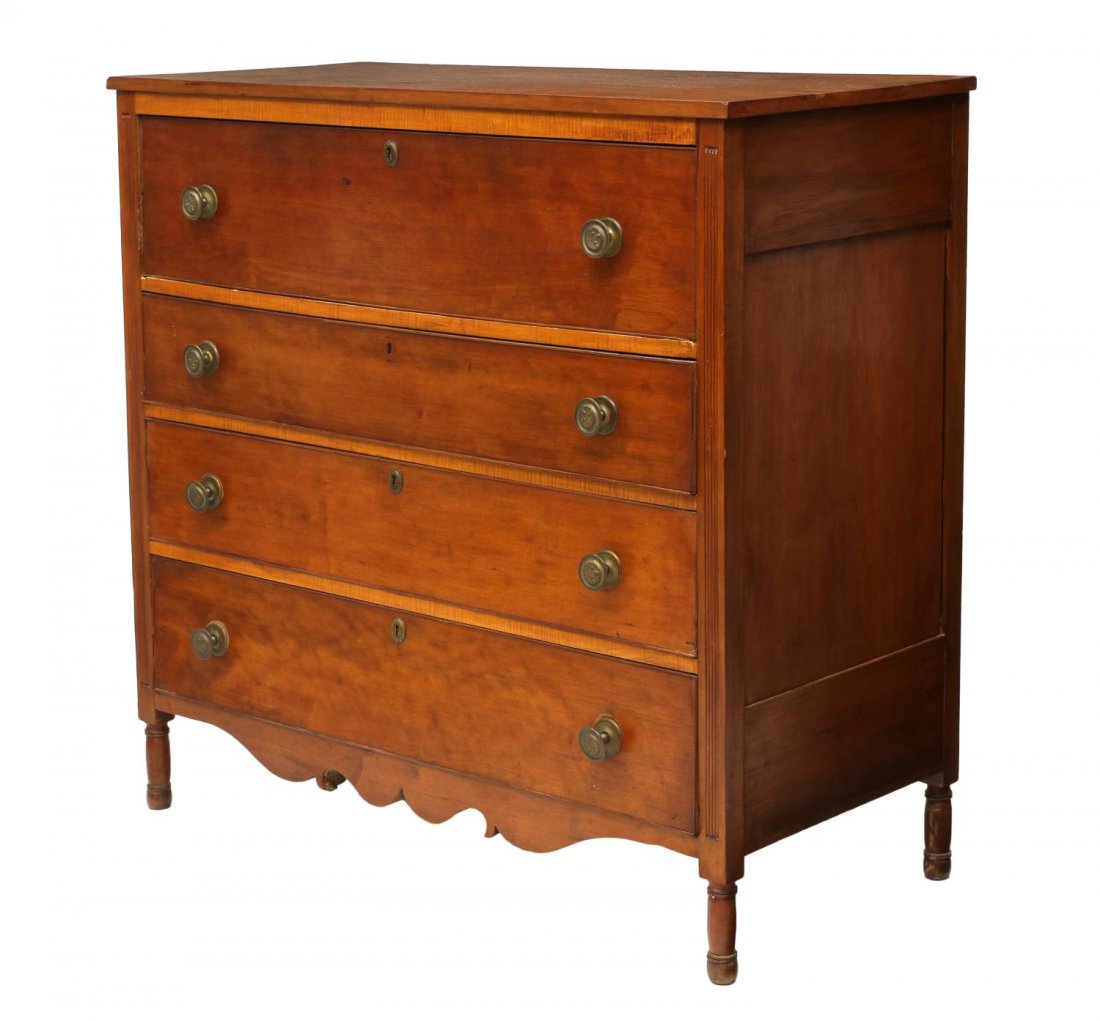 AMERICAN VICTORIAN FOUR DRAWER CHEST (1 of 5)
