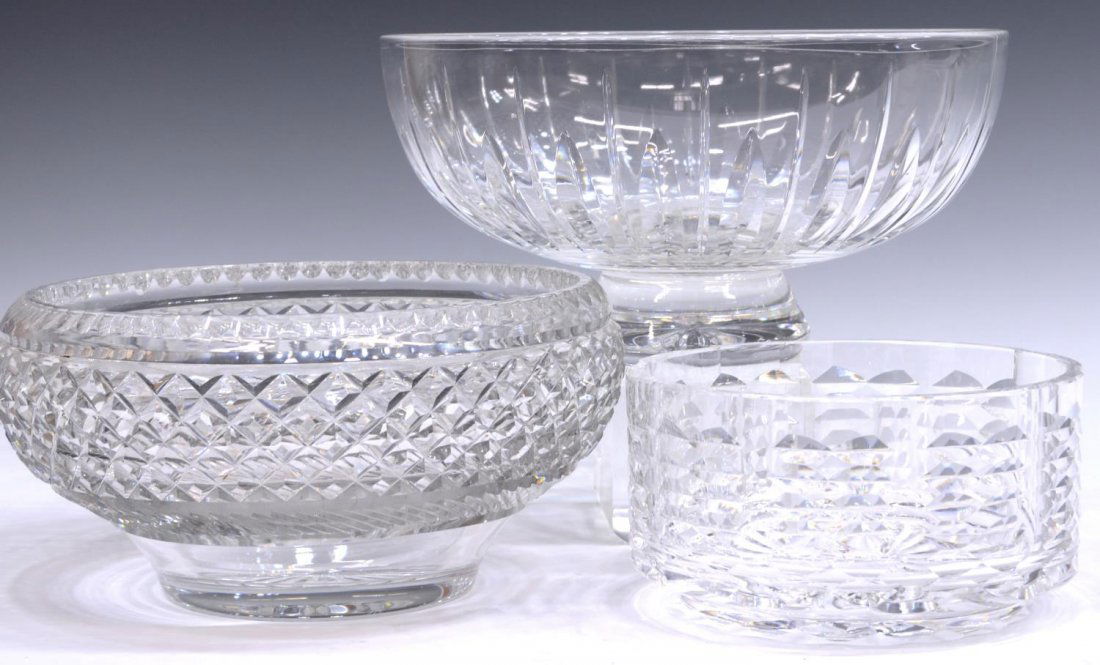 (3) GROUP LARGE CUT GLASS BOWLS (1 of 6)