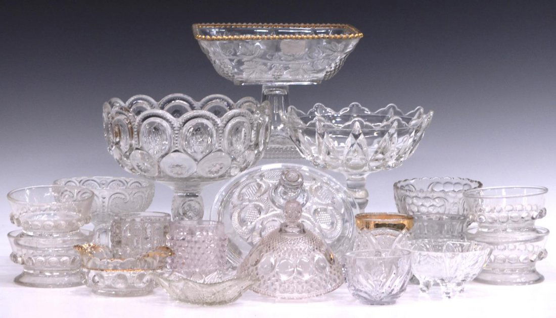 (19) AMERICAN PRESSED GLASS TABLE ARTICLES (1 of 7)