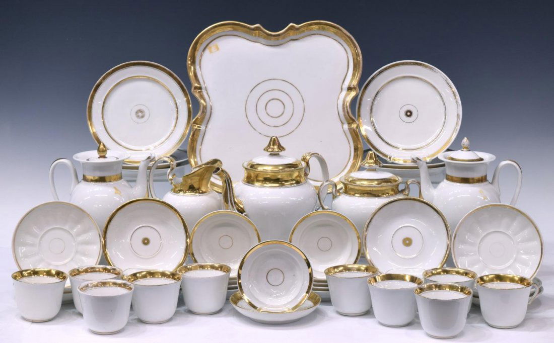 (48) OLD PARIS PARCEL GILT PORCELAIN SERVICEWARE (1 of 9)
