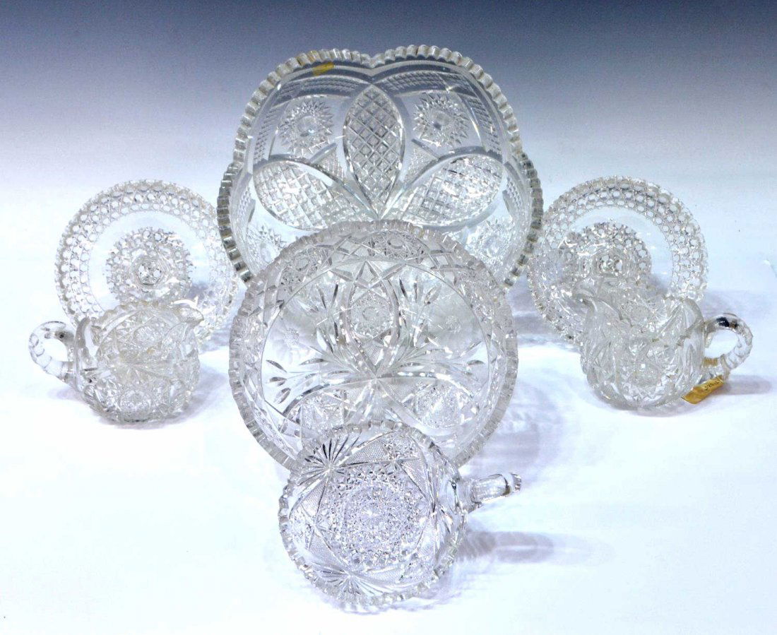 (7) AMERICAN BRILLIANT PERIOD CUT GLASS TABLE ITEM (1 of 6)