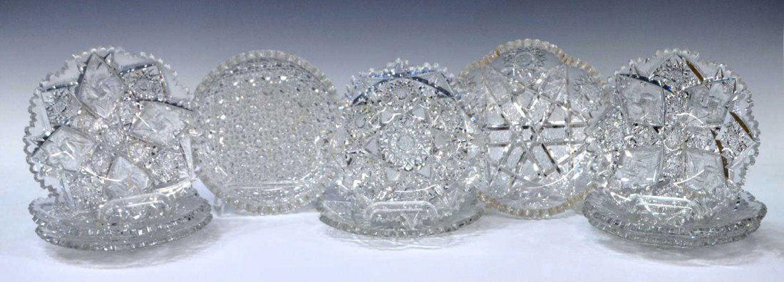 (10) AMERICAN BRILLIANT PERIOD CUT GLASS DISHES (1 of 4)
