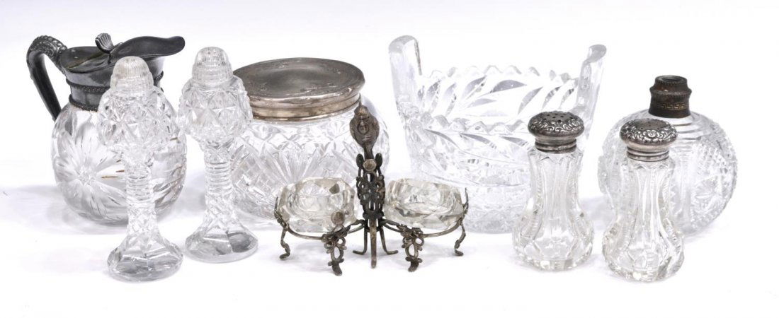 (9) AMERICAN BRILLIANT CUT GLASS TABLE ITEMS (1 of 6)