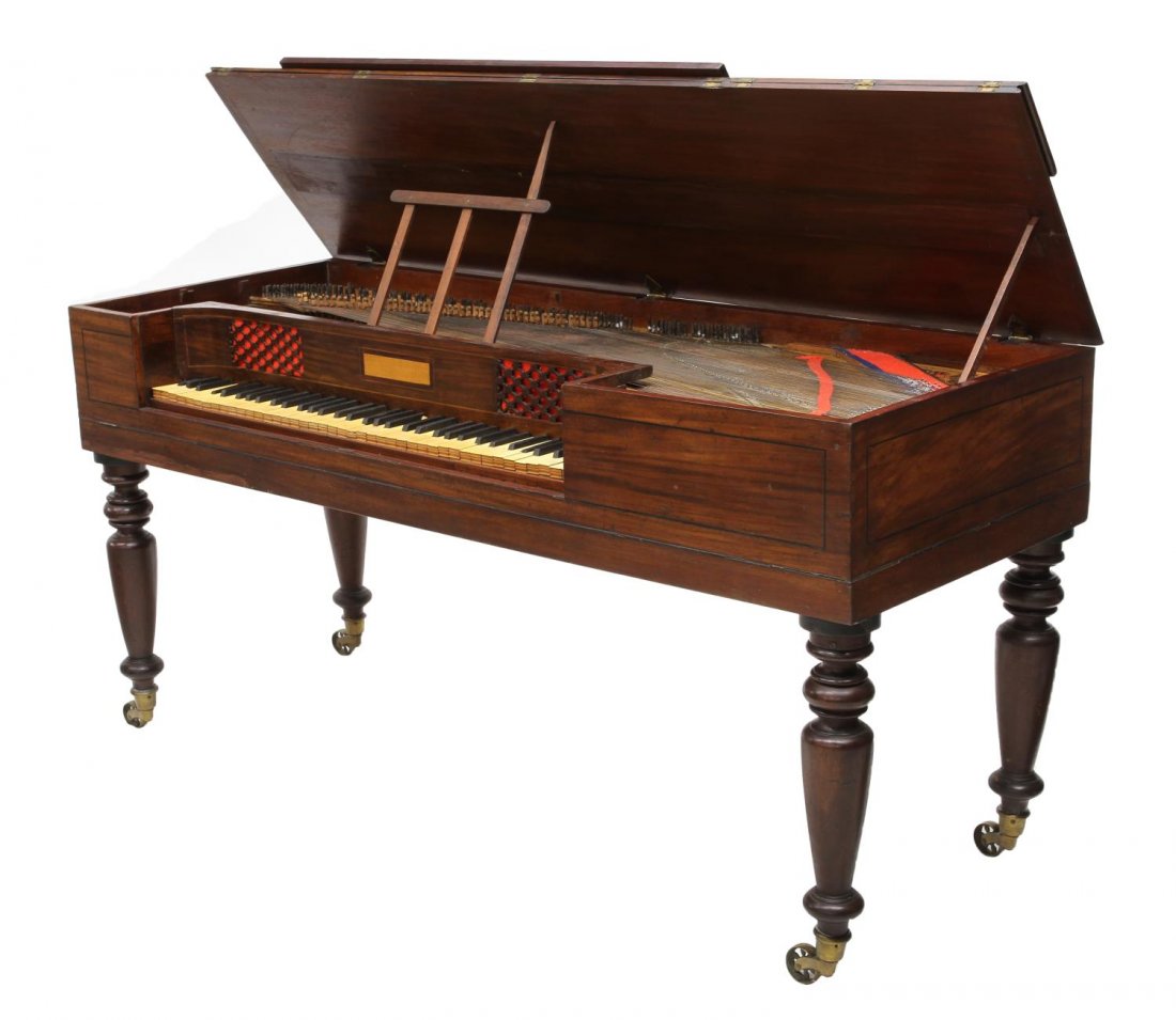 MAHOGANY CASED PIANO FORTE (1 of 8)