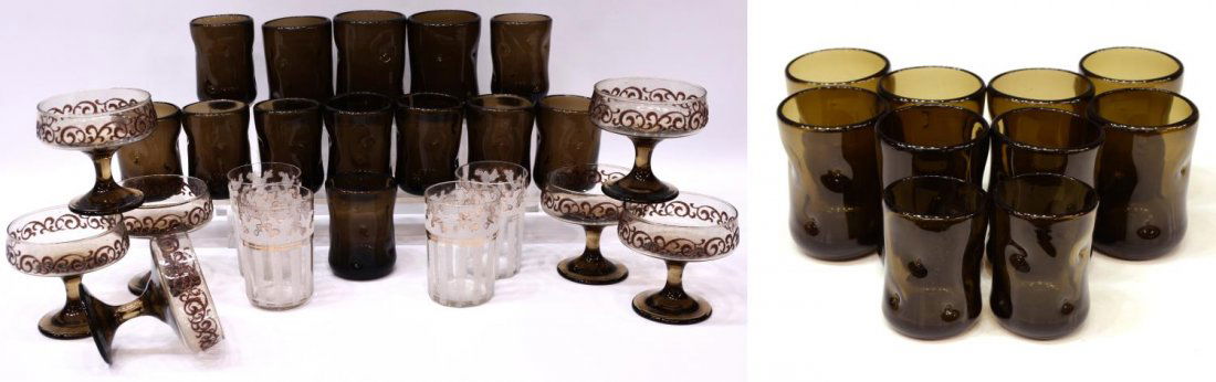 (34) VINTAGE GLASS & STEMWARE GROUP (1 of 5)