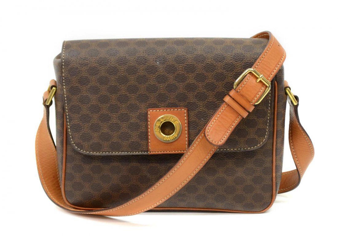 CELINE MACADAM MONOGRAM CANVAS SHOULDER BAG (1 of 7)