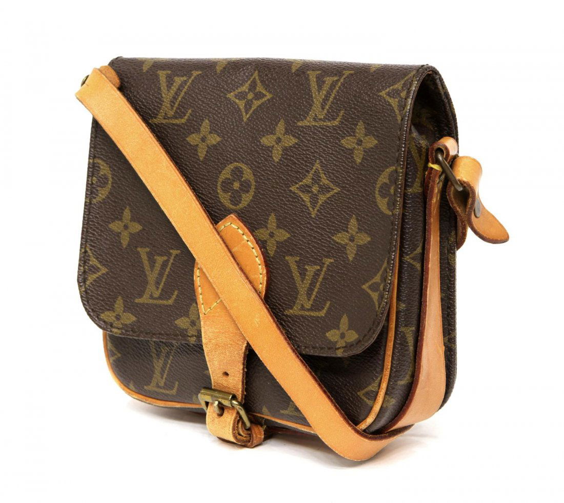 SMALL LOUIS VUITTON CARTOUCHIERE MONOGRAM PURSE (1 of 4)