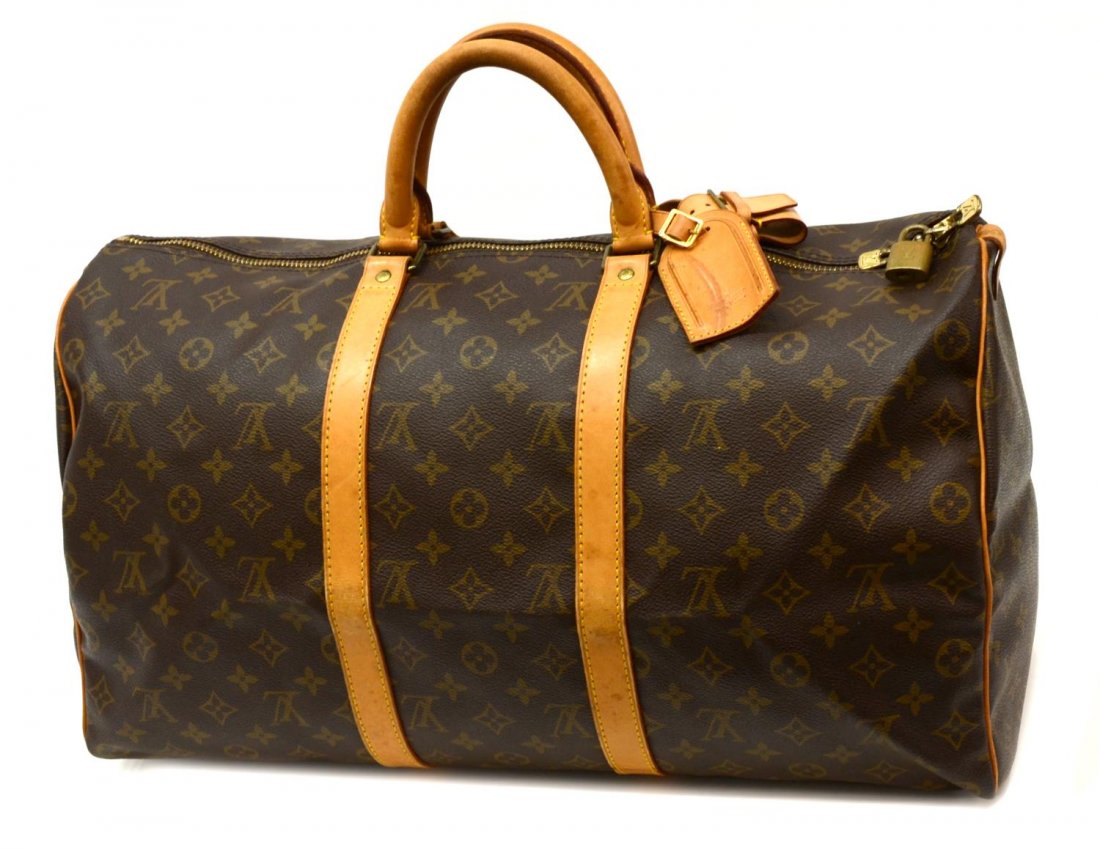LOUIS VUITTON KEEPALL 50 MONOGRAM TRAVELING DUFFLE (1 of 5)