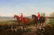 W. LARSEN PAINTING, EQUESTRIAN HUNT SCENE
