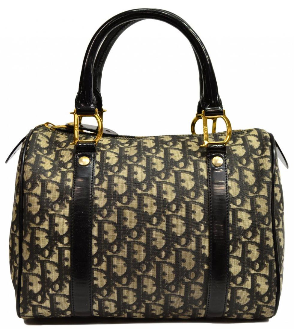 CHRISTIAN DIOR MONOGRAM CANVAS 'SPEEDY' HANDBAG (1 of 8)