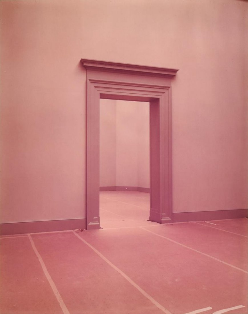 JOEL MEYEROWITZ (B. 1938 NY) COLOR PHOTO ST. LOUIS: Framed color photograph, "St. Louis", 1978, signed, titled and dated verso Joel Meyerowitz (b. 1938, NY), inscribed upper left margin verso "22 28.5 4/7.5 #1 5", image: 10"h, 8"w, overall: "h, "w, 2.7