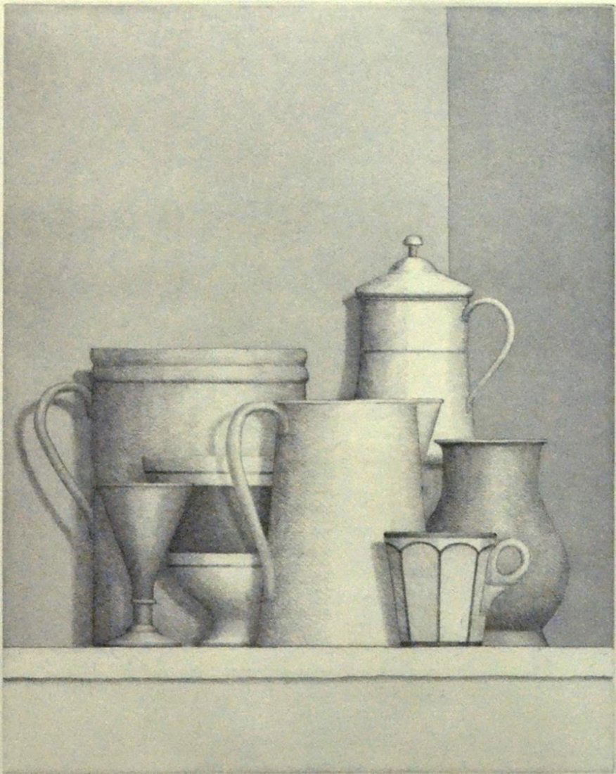 WILLIAM BAILEY (IOWA B. 1930) STILL LIFE, ETCHING (1 of 5)