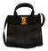 LADIES FERRAGAMO BLACK TEXTURED LEATHER HANDBAG - 2