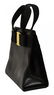 LADIES FERRAGAMO BLACK TEXTURED LEATHER HANDBAG - 3