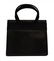 LADIES FERRAGAMO BLACK TEXTURED LEATHER HANDBAG - 4