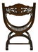 (PR) ITALIAN SAVANAROLA CARVED WALNUT ARM CHAIRS - 4