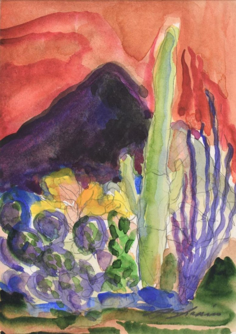 PAUL SHAPIRO (B. 1939 BOSTON) DESERT LANDSCAPE (1 of 5)