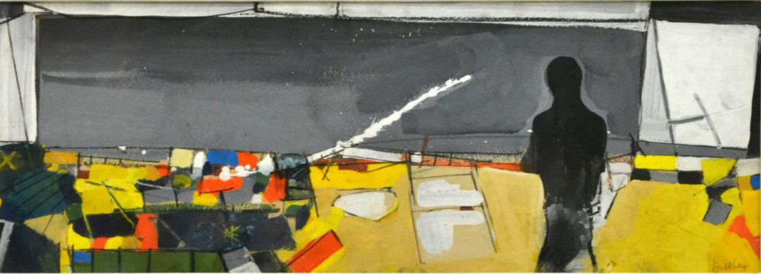 JOHN HULTBERG (NY/CA 1922-2005), MOD LANDSCAPE (1 of 4)