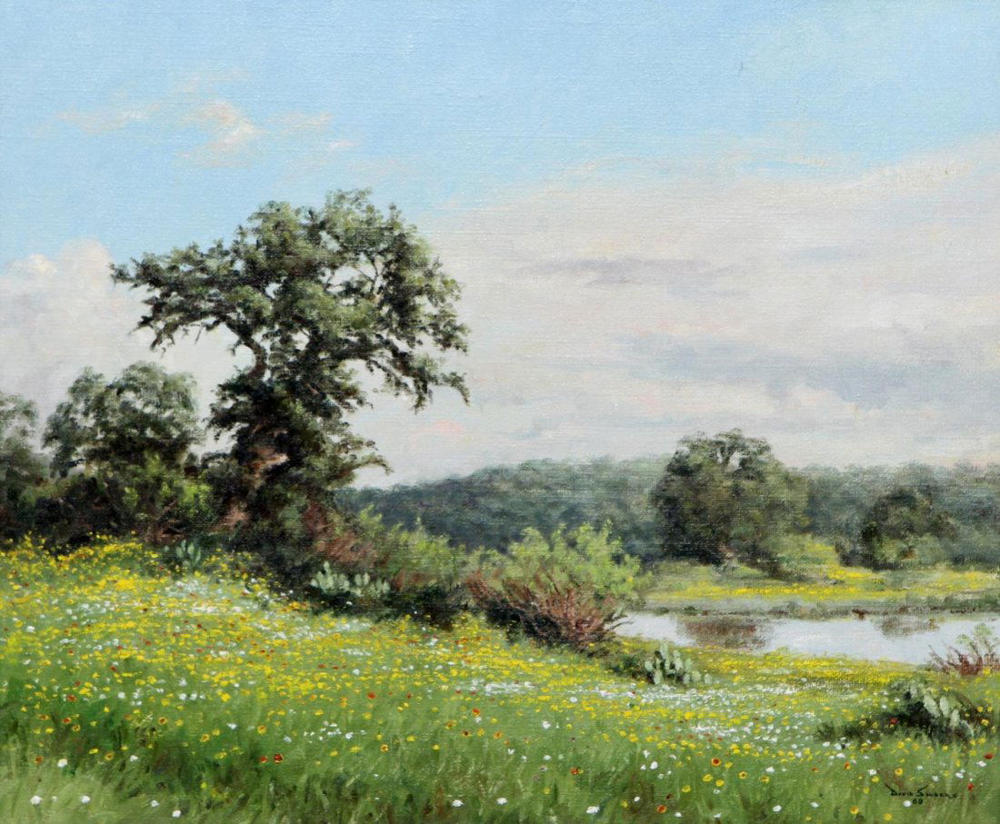 DAVID SANDERS (1936-2013), TEXAS LANDSCAPE (1 of 4)