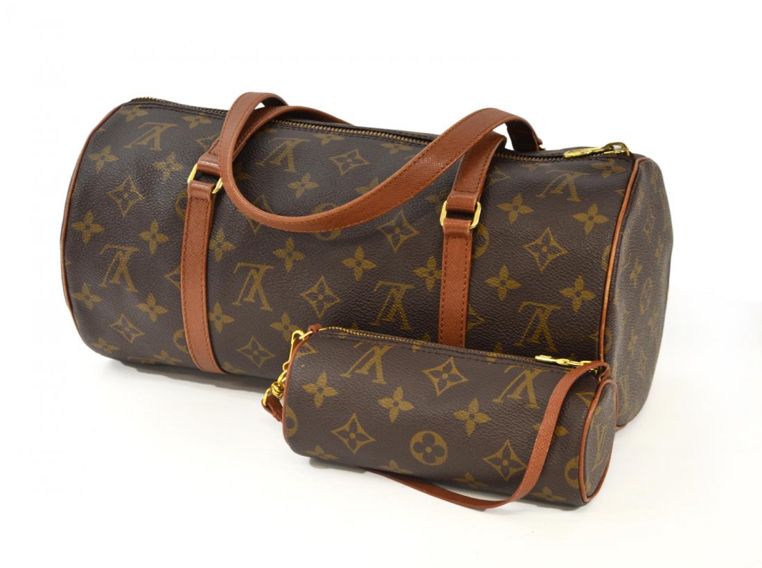 (2) LOUIS VUITTON PAPILLON MONOGRAM BAG & POUCH (1 of 5)