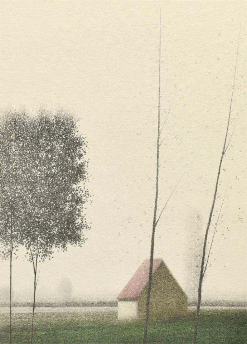 ROBERT KIPNISS (B. 1931, NY) LANDSCAPE LITHOGRAPH (1 of 4)