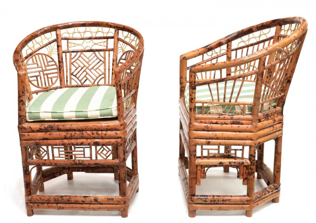 (2) BRIGHTON PAVILLION STYLE BAMBOO CHAIRS (1 of 2)