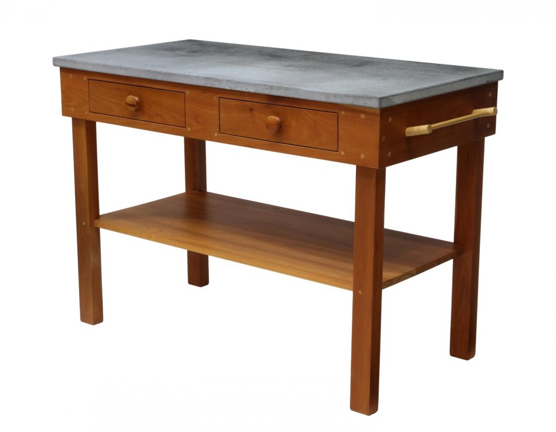 POMPANOOSUC TUSCAN KITCHEN WORK TABLE (1 of 2)