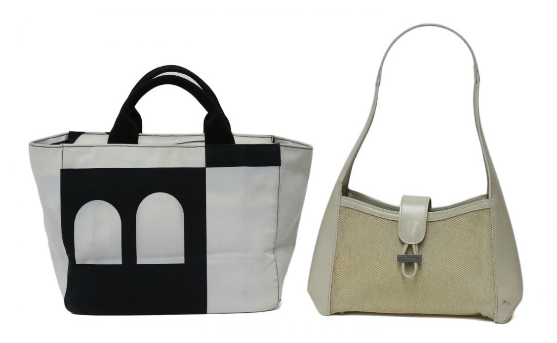 (2) BALLEY BRISBANE & CANVAS LEATHER HANDBAGS (1 of 8)