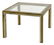 ITALIAN MODERN BRASS AND CHROME SIDE TABLE 1970S