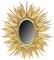 SPANISH OVAL GILTWOOD SUNBURST MIRROR