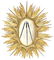 SPANISH OVAL GILTWOOD SUNBURST MIRROR - 2
